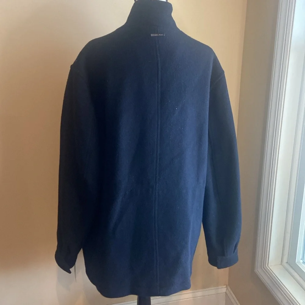 MICHAEL KORS NWT Size XXL Double Zip Snap Front Field Coat Navy